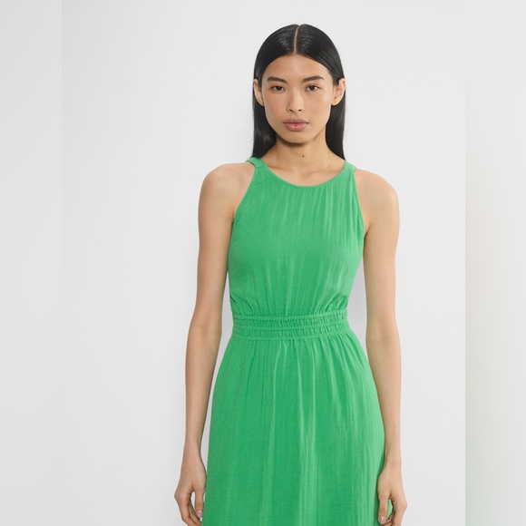 Aritzia Little Moon AirPlush Cotton Aries Dress in Court Green Size Medium - Picture 3 of 10